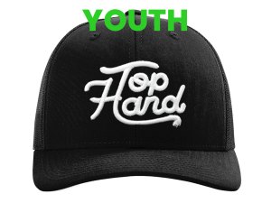 YOUTH Black Mesh Script Hat