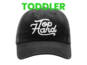 TODDLER Black Script Hat