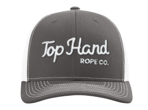 Top Hand Rope Co Charcoal White Mesh